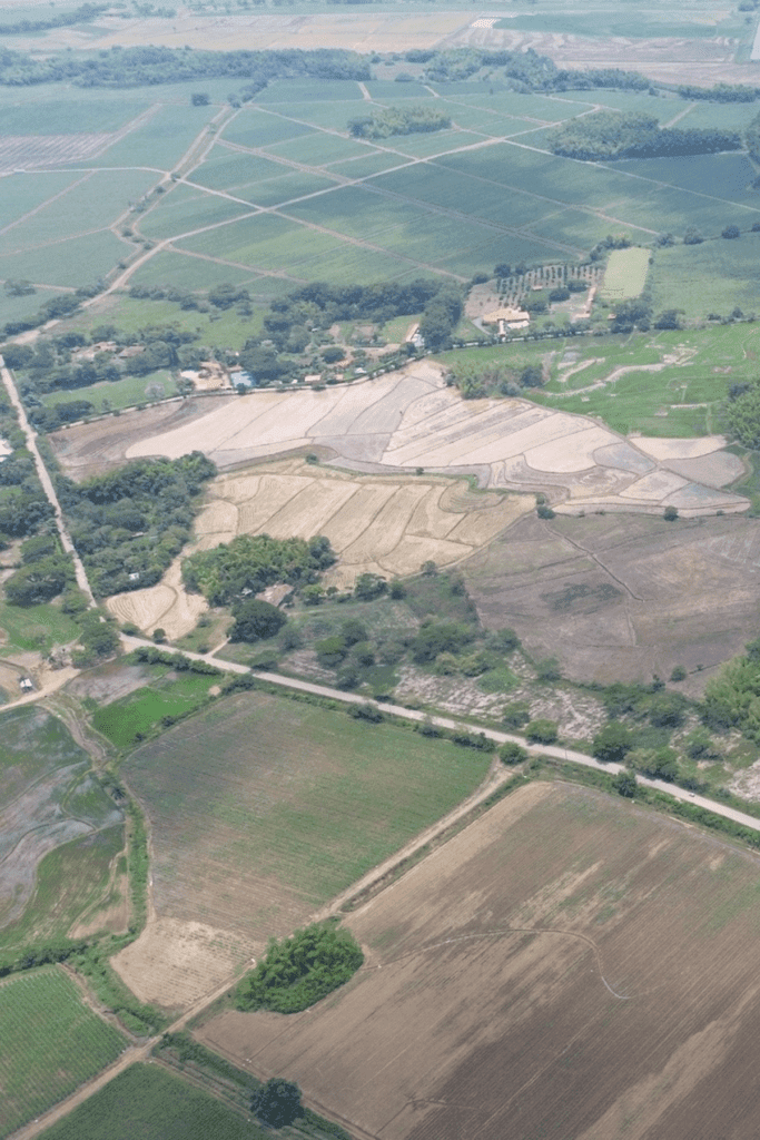 7 Vista aérea del desarrollo urbanístico del proyecto de lotes Bora, jamundí